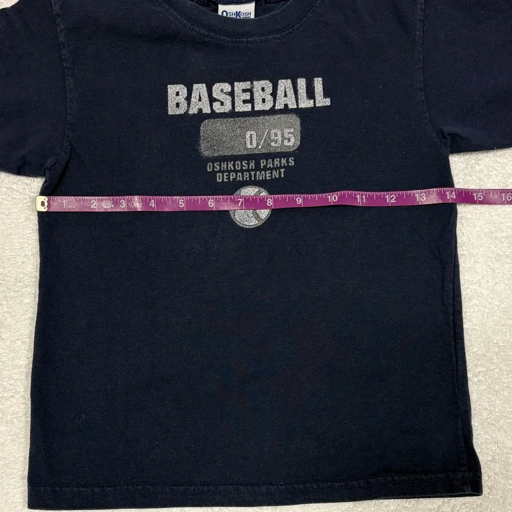 OshKosh B'gosh 90’s Navy Baseball vintage cotton Graphic Tee size 6